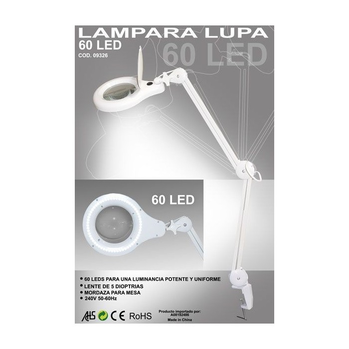 Lámpara Lupa Flexo 60 LEDS