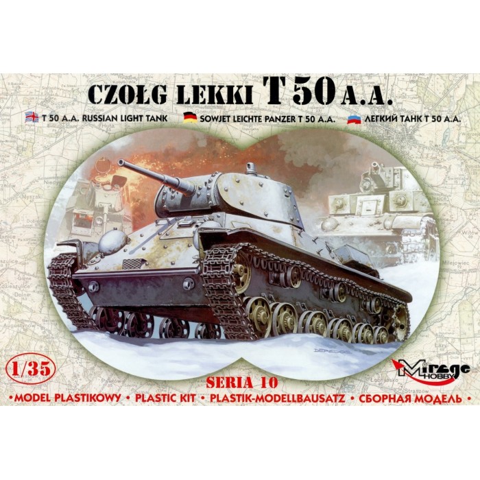 Maqueta Tanque T-50 A.A. Russian Light Tank 1/35