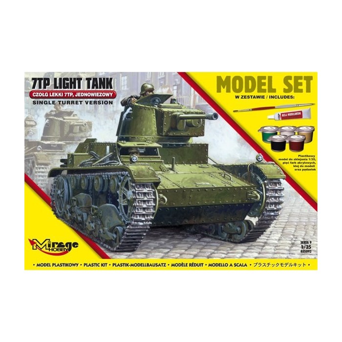 Maqueta Tanque Kit 7TP Tank Single Turret 1:35