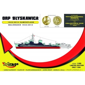 Maqueta Barco ORP Blyskawica 1943/2012 1:400